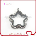 flower shape gold jewelry with crystal